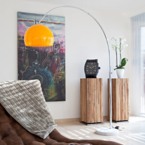 Artistiq Vloerlamp Duco 208cm, kleur Oranje