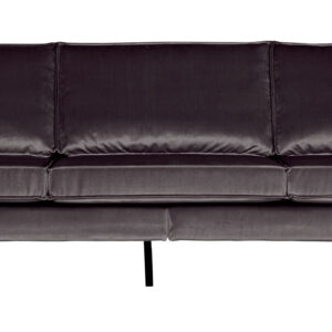 BePureHome Bank 3-zits Rodeo Velvet, kleur Antraciet