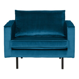 BePureHome Fauteuil Rodeo Velvet, kleur Blauw