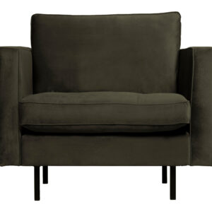 BePureHome Fauteuil Rodeo Velvet, kleur Dark Green