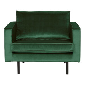 BePureHome Fauteuil Rodeo Velvet, kleur Forest Green