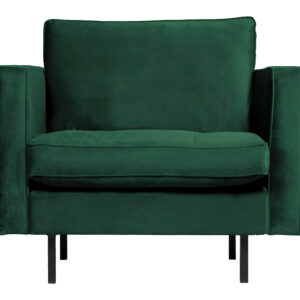 BePureHome Fauteuil Rodeo Velvet, kleur Green Forest