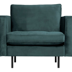 BePureHome Fauteuil Rodeo Velvet, kleur Teal