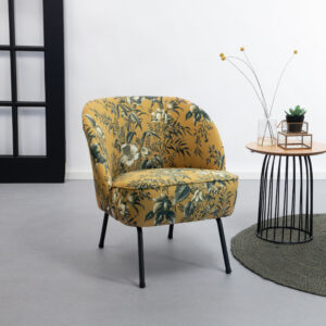 BePureHome Fauteuil Vogue Poppy Velvet, kleur Mosterd