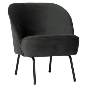 BePureHome Fauteuil Vogue Velvet, kleur Zwart