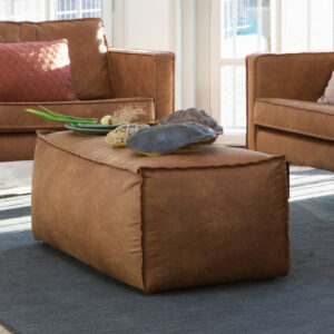 BePureHome Poef Rodeo Cognac