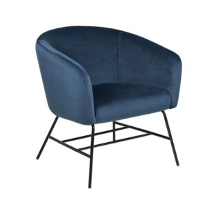 Bendt Fauteuil Jessie Velvet, kleur donkerblauw