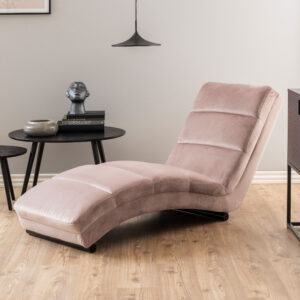 Bendt Relaxfauteuil Lauri Velvet, kleur Dusty Rose