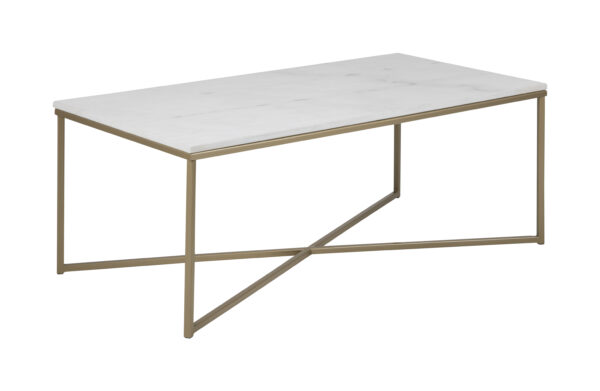 Bendt Salontafel Cay 120 x 60cm Wit marmer