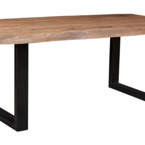 Brix Eettafel Sturdy Boomstam, Mangohout en staal, 180 x 100cm