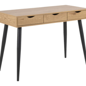 Bureau / Sidetable Märta 110 x 50cm, kleur zwart / eiken