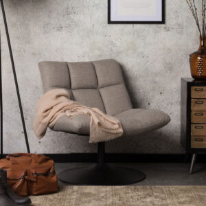 Dutchbone Fauteuil Bar kleur Lichtgrijs