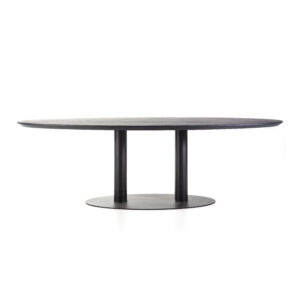 Eleonora Ovale Eettafel Hamilton 300 x 120cm, kleur Zwart