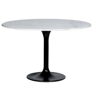 Eleonora Ronde Eettafel Cato Marmer, 120cm, kleur Wit