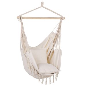 Hangstoel Katoen Beige BONEA