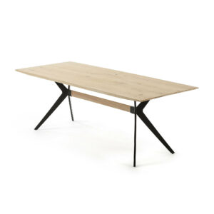 Kave Home Eettafel Amethist 160 x 90cm, kleur Licht Eiken