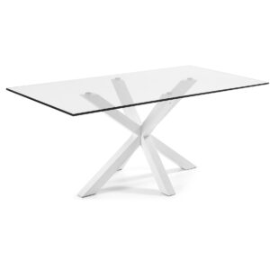 Kave Home Eettafel Argo wit, 200 x 100cm