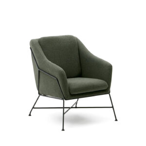 Kave Home Fauteuil Brida kleur Donkergroen