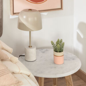 Kave Home Tafellamp Alish, kleur Beige