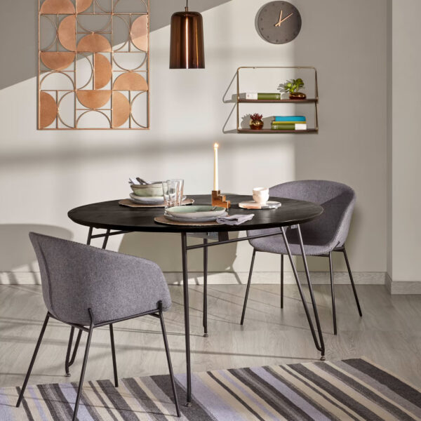 Kave Home Uitschuifbare Ronde Eettafel Milian Ø120 x 120/160/200cm