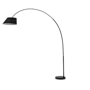 Kave Home Vloerlamp May, kleur zwart