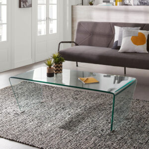 Kave Home glazen salontafel Burano, 120 x 60cm