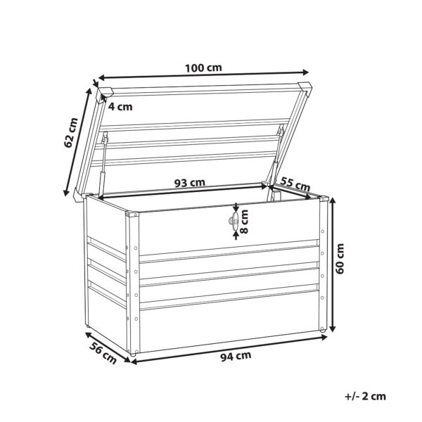 4260602378877 Kussenbox 100 x 62 cm Donkergroen CEBROSA