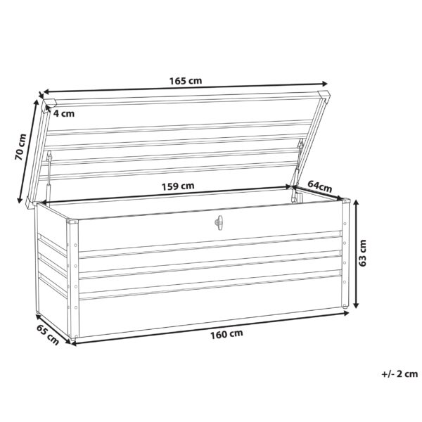 4260602378938 Kussenbox 165 x 70 cm Donkergroen CEBROSA