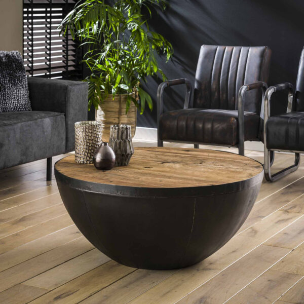 LifestyleFurn Salontafel Raft kleur Zwart / Naturel