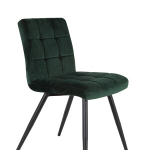 Light & Living Eetkamerstoel Olive, velvet donker groen