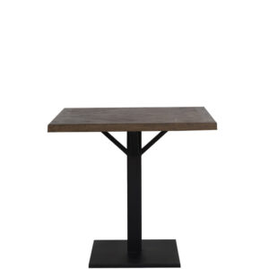 Light & Living Eettafel Chisa 80 x 80cm, kleur Bruin/Zwart