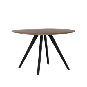 Light & Living Eettafel Mimoso 120cm, Acaciahout / Zwart