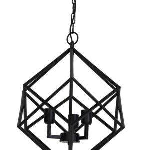 Light & Living Hanglamp Drizella 3-Lamps, mat zwart