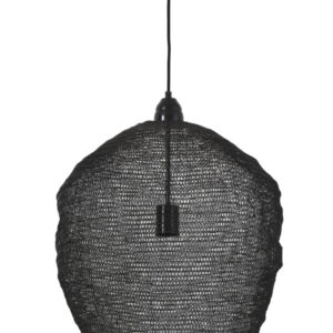 Light & Living Hanglamp Nikki 45cm, gaas glans zwart