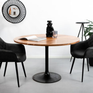 Light & Living Ronde Eettafel Biboca Ø120cm, Acaciahout, kleur Bruin