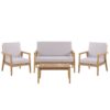 Loungeset Acaciahout Taupe PALLANO