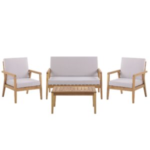 Loungeset Acaciahout Taupe PALLANO