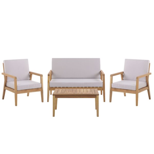 Loungeset Acaciahout Taupe PALLANO