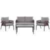 Loungeset Aluminium Grijs SCIACCA