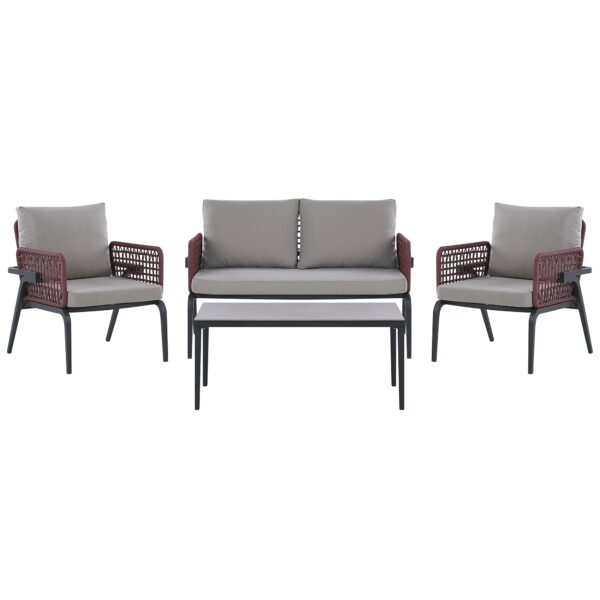 Loungeset Aluminium Grijs SCIACCA