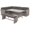 Loungeset Glas Grijs VITERBO