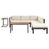 Loungeset Linkerzijde Aluminium Beige MESSINA