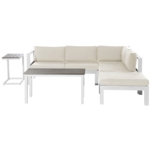 Loungeset Linkerzijde Aluminium Beige MESSINA