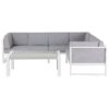 Loungeset Linkerzijde Aluminium Grijs CASTELLA