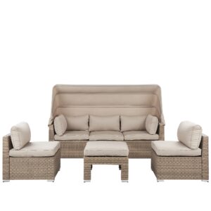 Loungeset PE rotan Beige COCCOLIA