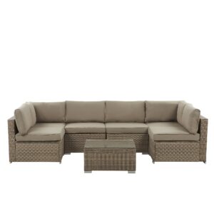 Loungeset PE rotan Bruin BELVEDERE