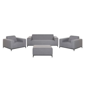 Loungeset Polyester Grijs ROVIGO