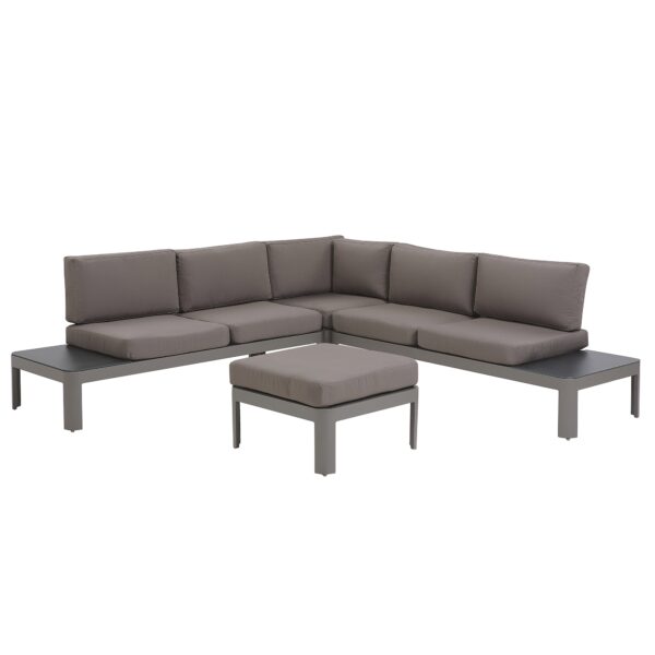 Loungeset Universeel Aluminium Grijs FERENTINO