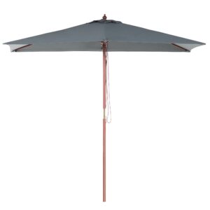 Parasol antraciet 144 x 195 cm FLAMENCO