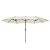 Parasol beige 460 x 270 cm SIBILLA